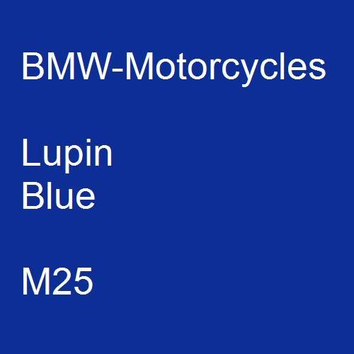 BMW-Motorcycles, Lupin Blue, M25.